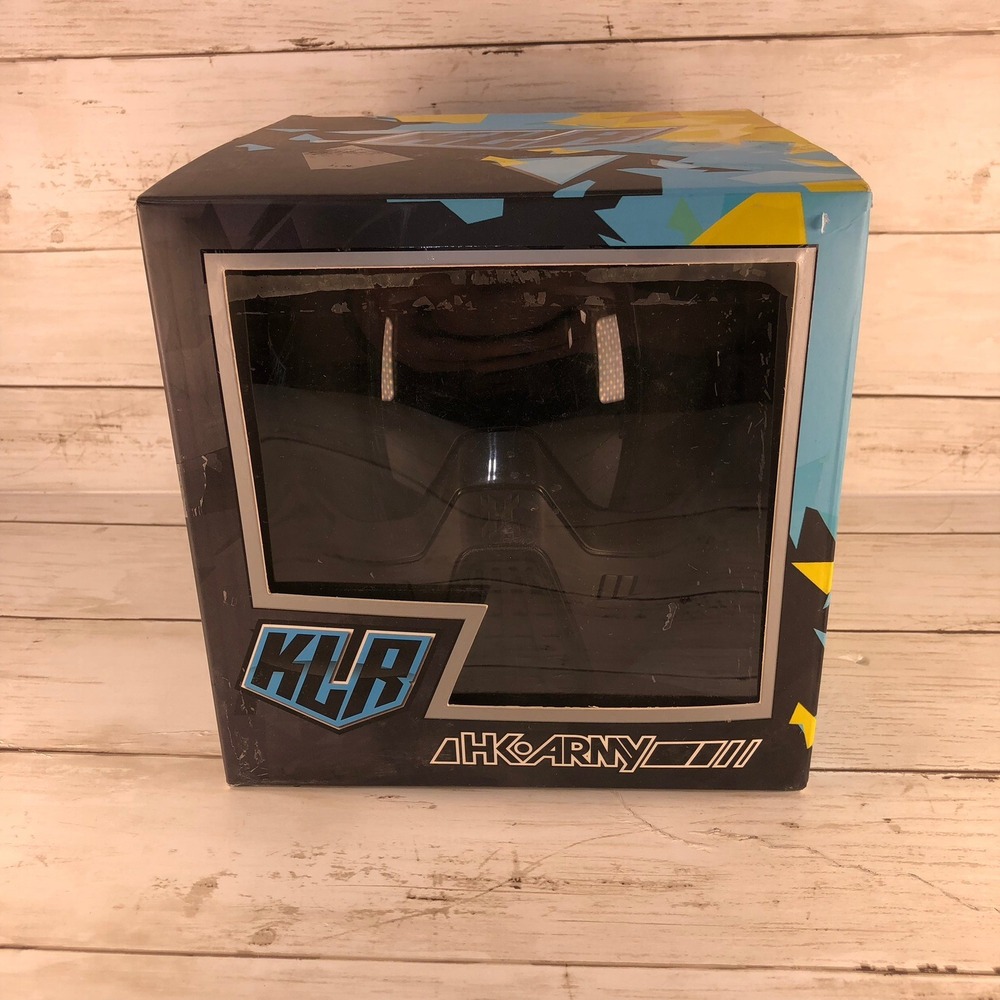 HK Army KLR Paintball Goggles Mask Black Anti-Fog Thermal Lens NEW